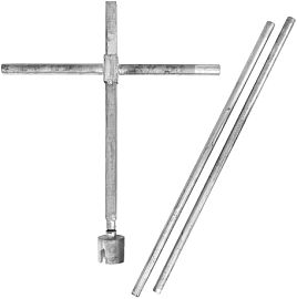 Ruční kříž pro montáž zemních vrutů typu G