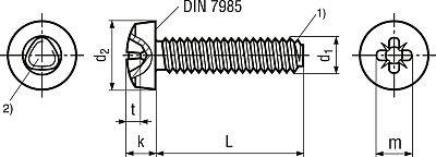 DIN 7500C výkres