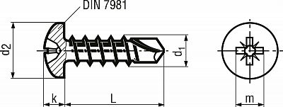 DIN 7504N výkres