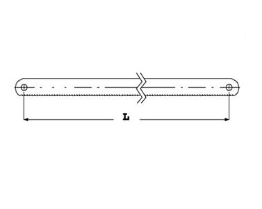 Pilový list  na kov BAHCO BI-METAL jednostranný 300 mm