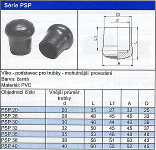 Podstavec pro trubky Série PSP