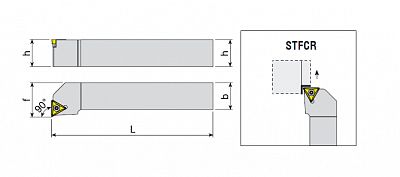 Soustružnický držák vnější typ STFCR/L