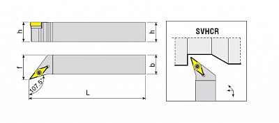 Soustružnický držák vnější typ SVHCR/L