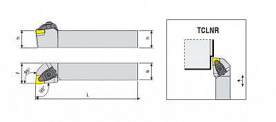 Soustružnický držák vnější typ TCLNR/L