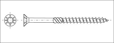 Vrut konstrukční zápustná hlava, drážka TORX