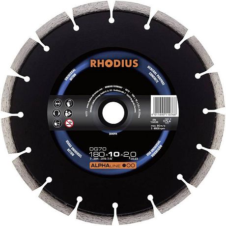 Diamantový kotouč RHODIUS DG 70 ALPHAline