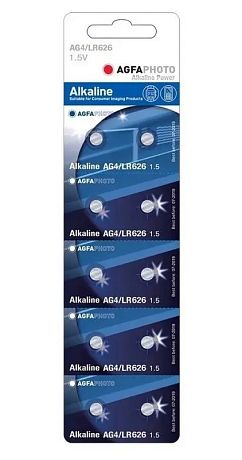 Baterie alkalická knoflíková LR66-LR626-AG4-376-377, blistr 10 ks