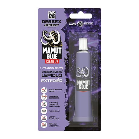 Den Braven MAMUT GLUE Clear UV Exteriér 25ml