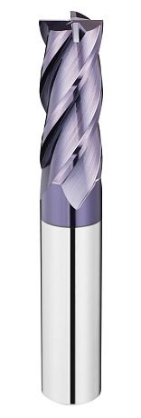 Fréza stopková tvrdokovová čtyřbřitá (pro materiály do 55 HRC)