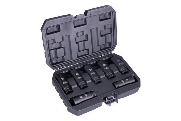 Sada úderových hlavic FESTA Industry prodloužených 1/2" Cr-Mo