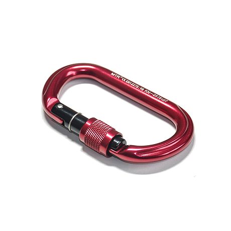 Karabina horolezecká oválná, screw lock