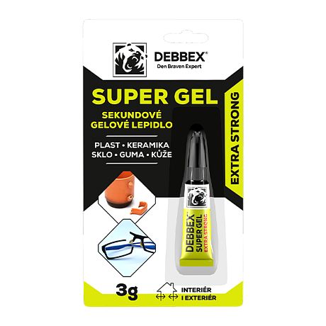 DEBBEX sekundové gelové lepidlo SUPER GEL 3g