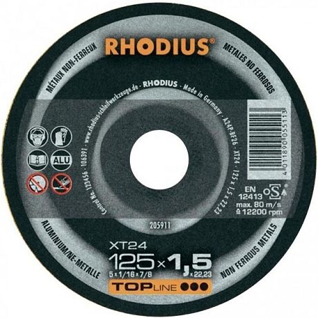 Řezný kotouč na neželezné kovy RHODIUS XT24