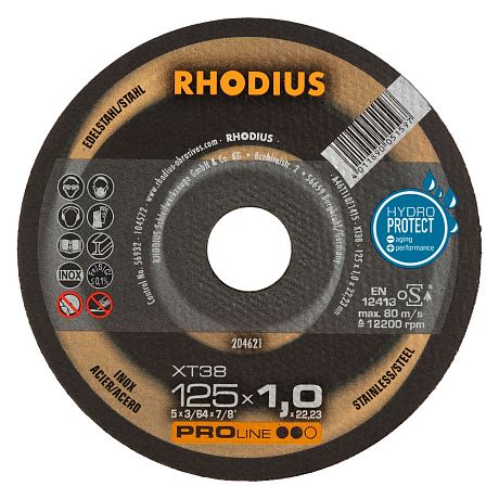 Řezný kotouč na nerezovou ocel  RHODIUS XT38