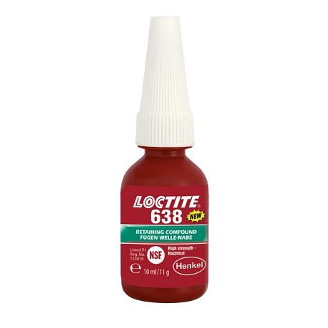 Loctite 638, 10ml lepidlo na válcové díly vysoko-pevnostní, do 0,25 mm vůle