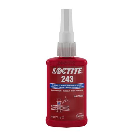 Loctite 243, 50ml zajišťovač závitů středně-pevnostní