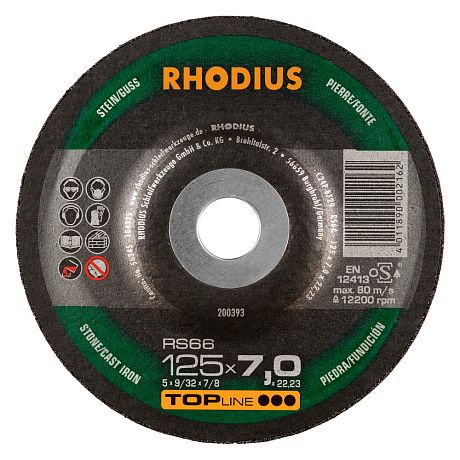 Brusný kotouč na kámen a litinu RHODIUS RS66