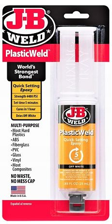 J-B WELD čiré rychleschnoucí epoxidové lepidlo PlasticWeld (25ml)