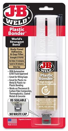 J-B WELD pružné epoxidové lepidlo na plasty PlasticBonder Tan (25ml)