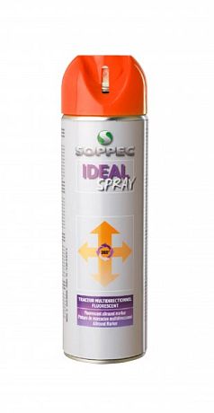 Sprej fluorescenční IDEAL 12M oranžový 500ml