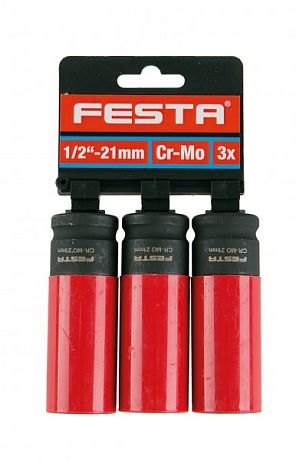 Hlavice na kola FESTA CrMo 1/2&quot; 21mm 3x