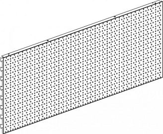 Zadní panel děr. 40x100cm EUR !OBJ!