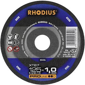 Řezný kotouč na ocel RHODIUS XT67 PROline 1.0-1.9 mmBR