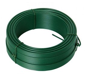 Napínací drát 3. 4mmx78M zelený PVC