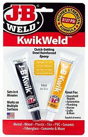 J-B WELD rychle tuhnoucí dvousložkové epoxidové lepidlo KwikWeld (2x28,4g)
