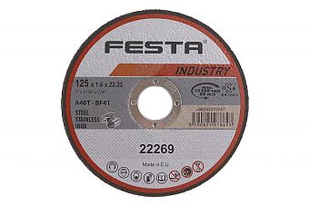 Kotouč řezný FESTA INDUSTRY na kov 125x1. 6x22. 2mm